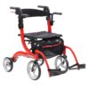 Drive Duet Rollator and Transport Chair with 10" Wheels